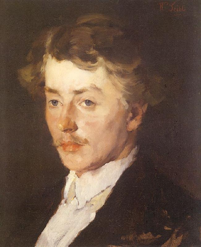 Leibl, Wilhelm Portrait of Wilhelm Trubner oil painting image